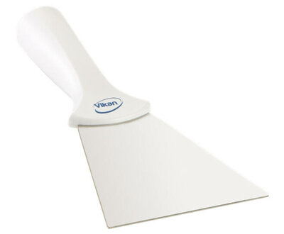 Vikan RVS Handschraper Met Schroefdraad Breed 100mm Wit