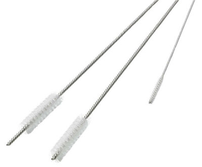 Vikan Zachte Reinigingsset Met 3 Borstels Ø2, Ø5 en Ø6mm, 150mm Wit