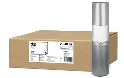 Tork Afvalzakken 50L 10X25, B1, 25 stuks per rol, 250 afvalzakken per doos, 