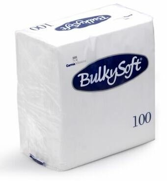 Bulkysoft servetten 2lgs 33x33cm, doos 2000 stuks - Wit