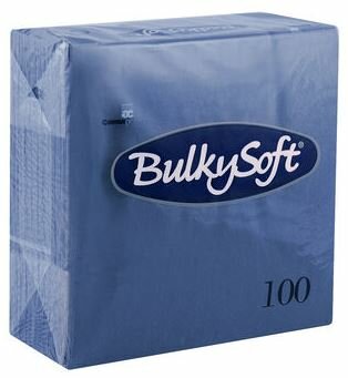 Bulkysoft servetten 2lgs 33x33cm, doos 2000 stuks - Blauw