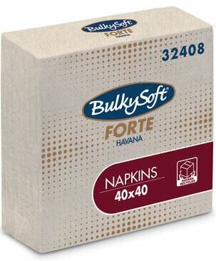Bulkysoft servetten 2lgs 40x40cm plus, doos 2000 stuks - Havana