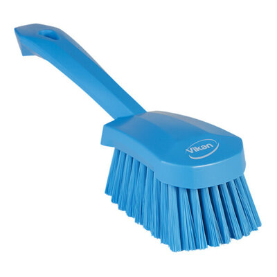 Vikan Zachte Afwasborstel Met Korte Steel 270mm Blauw