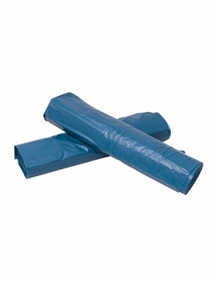 Afvalzakken LDPE 90x110 T70 Blauw, ds. 10x10rol (850 gr. per rol 10 zakken)