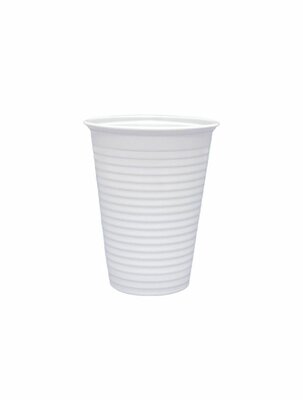 Plastic drinkbeker 180cc wit - ds. 3000 stuks 