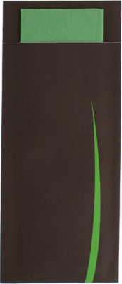 Europochette Bestekzakjes BARI Brown - Pistache servet ds. 500 stuks