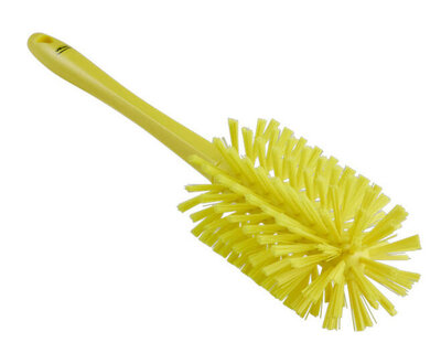 Vikan Medium Harde Pijpborstel Met Handvat (uit een stuk), Ø90, 460mm Geel