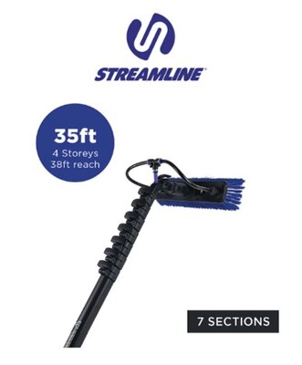 Streamline® OVA8® 30T Koolstofvezel Watergevoede Telescoopsteel – 10,7 m / 35 ft