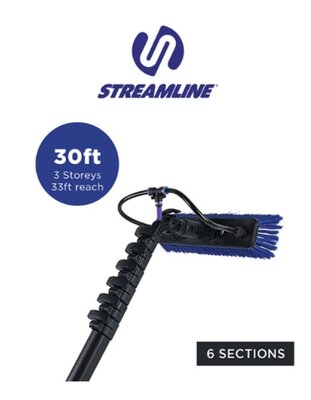 Streamline® OVA8® 24T Koolstofvezel Watergevoede Telescoopsteel – 9,1 m / 30 ft