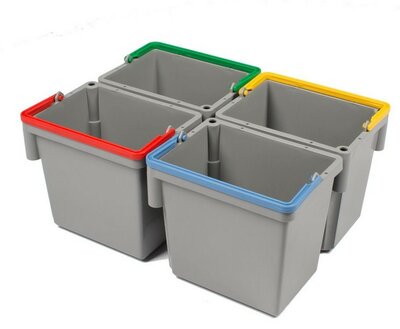 Numatic Grijze zwenk-emmer 5 liter met gele hendel t.b.v. MM