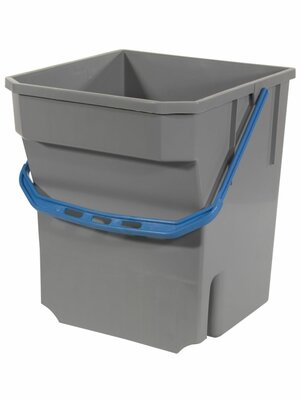 Numatic Grijze Emmer 28 Liter met blauwe hendel t.b.v. MM 1 & 2