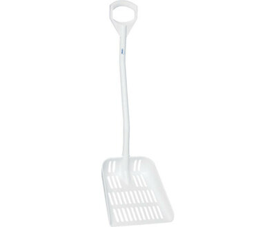 Vikan Ergonomische Schep Afvoergaten 350mm Wit