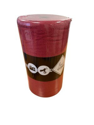 iVo Microvezeldoek op rol Rood Magic clean  75 doekjes van 30x30cm 200gr