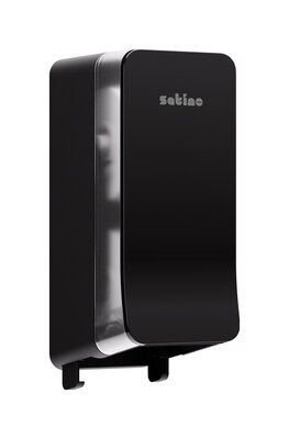 Satino Hyginity System toiletpapierdispenser voor dubbele rollen Zwart JT3