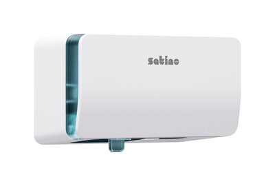 Satino Hyginity Dispenser dubbele rol toiletpapier Wit MT1