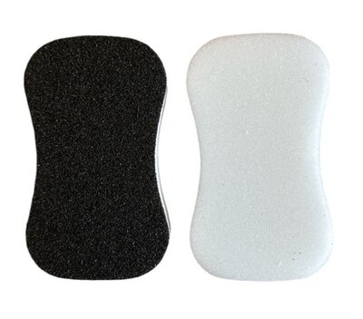 PAD spons Zwart schuurvlak en Wit schuim - Zeer Hoge schuurvermogen verpakt per 2 sponzen 