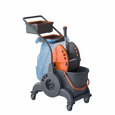 iVo Giotto Enkele Mopemmer 25L met Onderstel LT50, Moppers en Duwbeugel, Afvalunit en Tray
