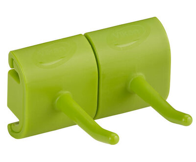 Vikan Hygiëne Dubbel Haak Voor Hi-Flex Wandhouder 82mm Limoen