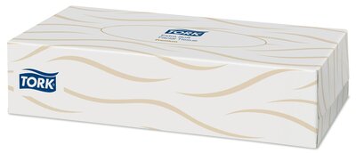 Tork Extra Zachte Facial Tissues 2-laags wit, 30x100st, 3.000st/doos, F1 