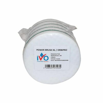 iVo Toppad Power Brush XL/OrbiPro Melamine Groen/Wit 170mm