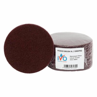 iVo Toppad Power Brush XL/OrbiPro Maroon Bruin 170mm