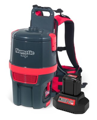 Numatic Rugstofzuiger batterij HEPA RSB150H-NX met kit AA30E