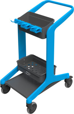 Vikan HyGo 78CM Blauw – Mobiel Reinigingsstation (Werkwagen)