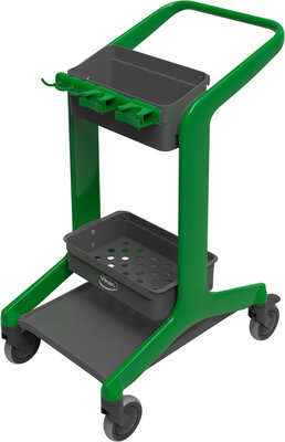 Vikan HyGo 78CM Groen – Mobiel Reinigingsstation (Werkwagen)