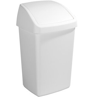 Sunware Delta prullenbak met swingdeksel 50L wit