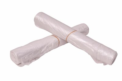 Afvalzakken HDPE 70x110 T25 transparant ds. 250 stuks