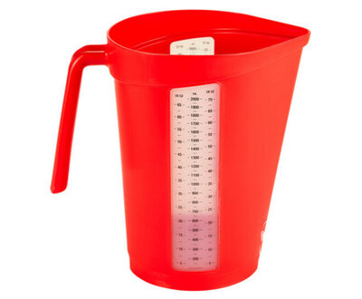 Vikan Hygiëne  Maatbeker 2 Liter Rood