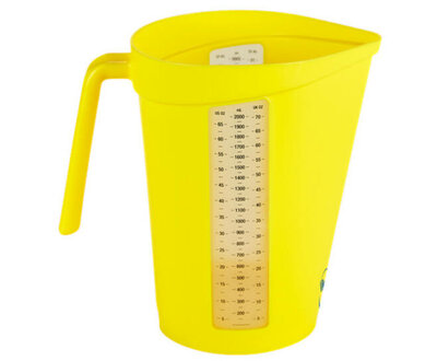 Vikan Hygiëne  Maatbeker 2 Liter Geel