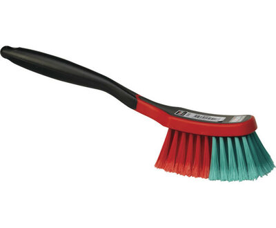 Vikan Transport Kleine Handborstel 310mm Zachte Gespleten Vezel Rood/Groen