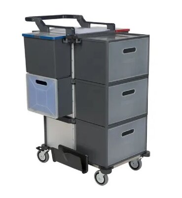 Vileda Shopster Materiaalwagen Basismodel + Pre-Prep Advance Uitbreidingsset