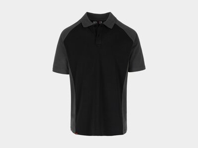 Herock BRABO Tweekleurig polo met korte mouwen Zwart/Antraciet