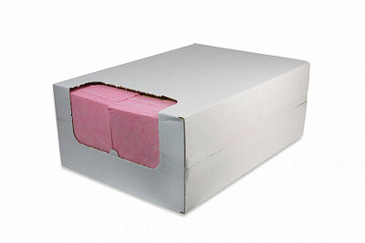 Wecoline sopdoeken/reinigingsdoeken KD 135 gr/m2 nonwoven 200 stuks  rood/rose
