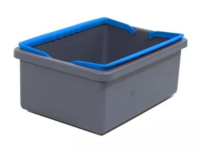 iVo Giotto Rechthoekige Emmer met Blauwe Hendel