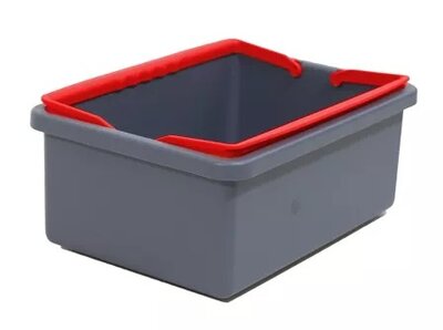 iVo Giotto Rechthoekige Emmer met Rode Hendel