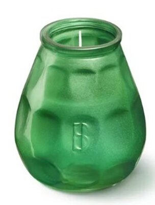 Bolsius Terraskaarsen Metallic Green ds. 12 stuks - 70 uur