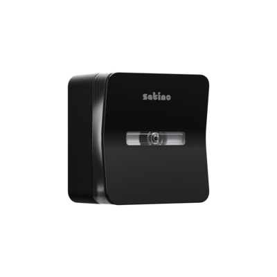Satino Hyginity Jumbo Single Centerfeed toiletpapierdispenser Zwart CF2