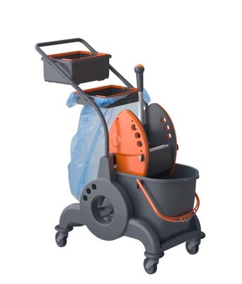 iVo Giotto Enkele Mopemmer 25L met Onderstel LT25, Moppers en Duwbeugel, Afvalunit en Tray