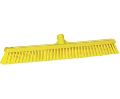Vikan Combi-Bezem Hard /Zacht Geel 610mm