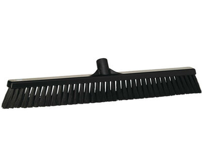 Vikan Brede Zachte Bezem Zwart 610mm