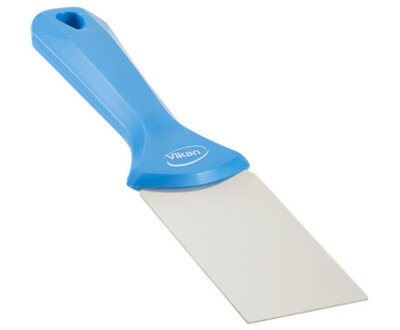 Vikan RVS Handschraper Smal 50mm Blauw