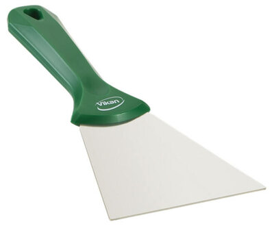Vikan RVS Handschraper Breed 100mm Groen