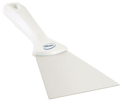 Vikan RVS Handschraper Breed 100mm Wit