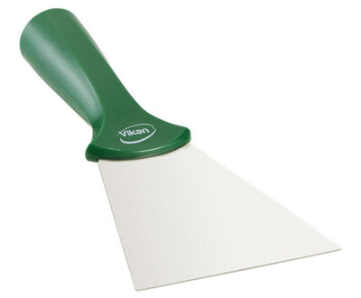 Vikan RVS Handschraper Met Schroefdraad Breed 100mm Groen