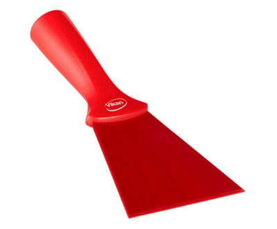 Vikan Nylon Handschraper Met Schroefdraad Breed 100mm Rood