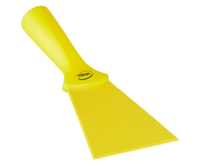 Vikan Nylon Handschraper Met Schroefdraad Breed 100mm Geel