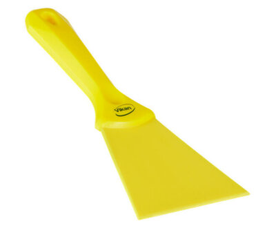 Vikan Nylon Handschraper Breed 100mm Geel